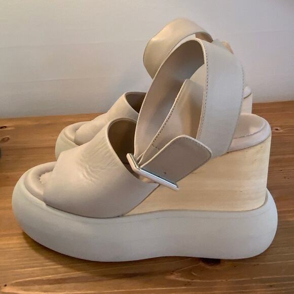 Paloma Barcelo Niran Wedge Platform Sandals size 38 - Picture 3 of 6